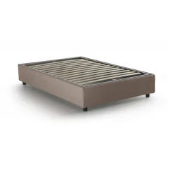 Letto piazza e mezza Andla, adatto per materasso Cm 120x200, Tortora