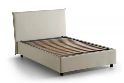 Letto piazza e mezza Anissa, adatto per materasso Cm 120x200, Beige