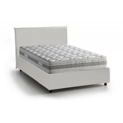 Letto piazza e mezza Ante, con materasso Cm 120x190 incluso, Bianco