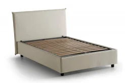 Letto piazza e mezza Anyta, adatto per materasso Cm 120x190, Bianco