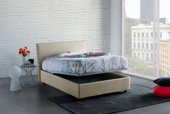 Letto piazza e mezza Anyta, adatto per materasso Cm 120x190, Bianco