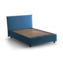 Letto piazza e mezza Anyta, adatto per materasso Cm 120x190, Blu