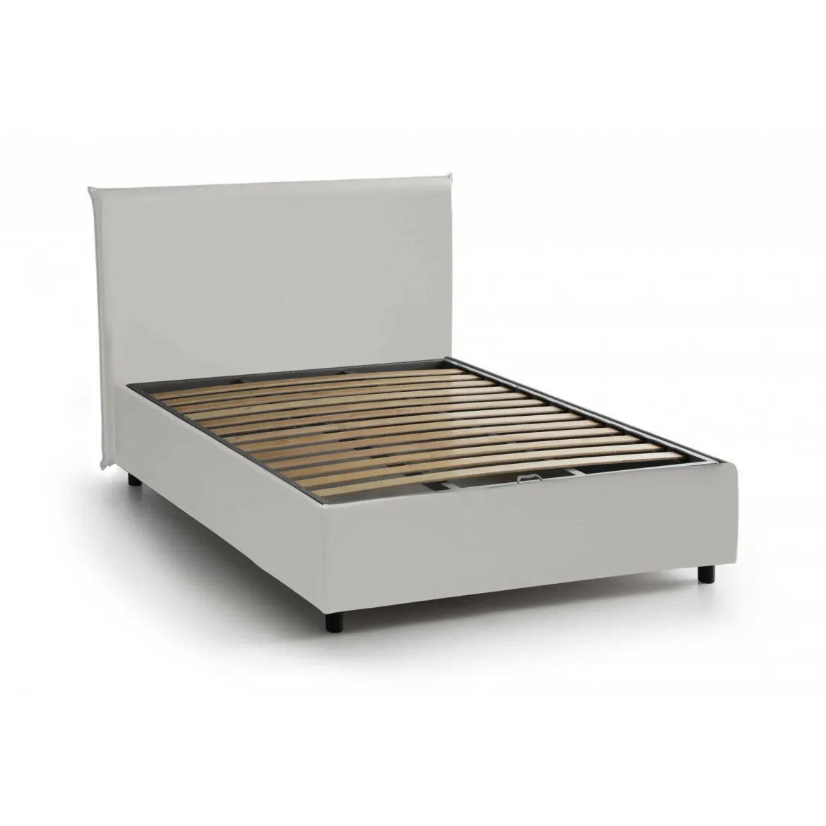 Letto piazza e mezza April, adatto per materasso Cm 120x200, Tortora