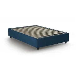 Letto piazza e mezza Ariba, adatto per materasso Cm 120x190, Blu