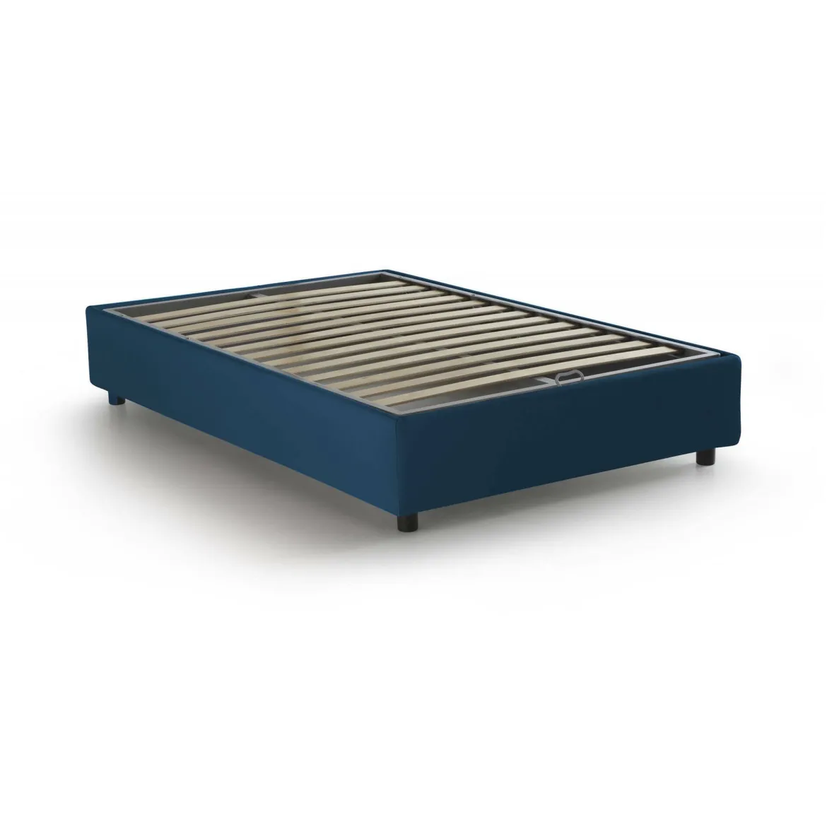 Letto piazza e mezza Ariba, adatto per materasso Cm 120x190, Blu