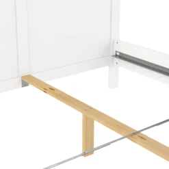 Letto piazza e mezza Armungia, 172x213 h110 cm, Bianco