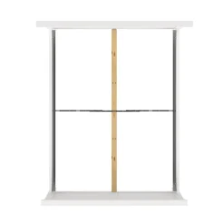 Letto piazza e mezza Armungia, 172x213 h110 cm, Bianco