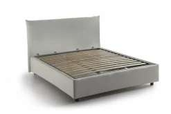 Letto piazza e mezza Arpaise, con materasso Cm 120x190 incluso, Beige