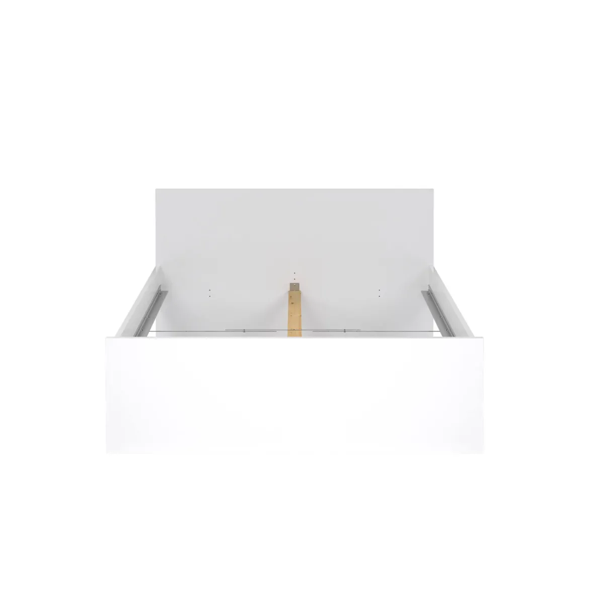 Letto piazza e mezza Bora, 146x207 h80 cm, Bianco