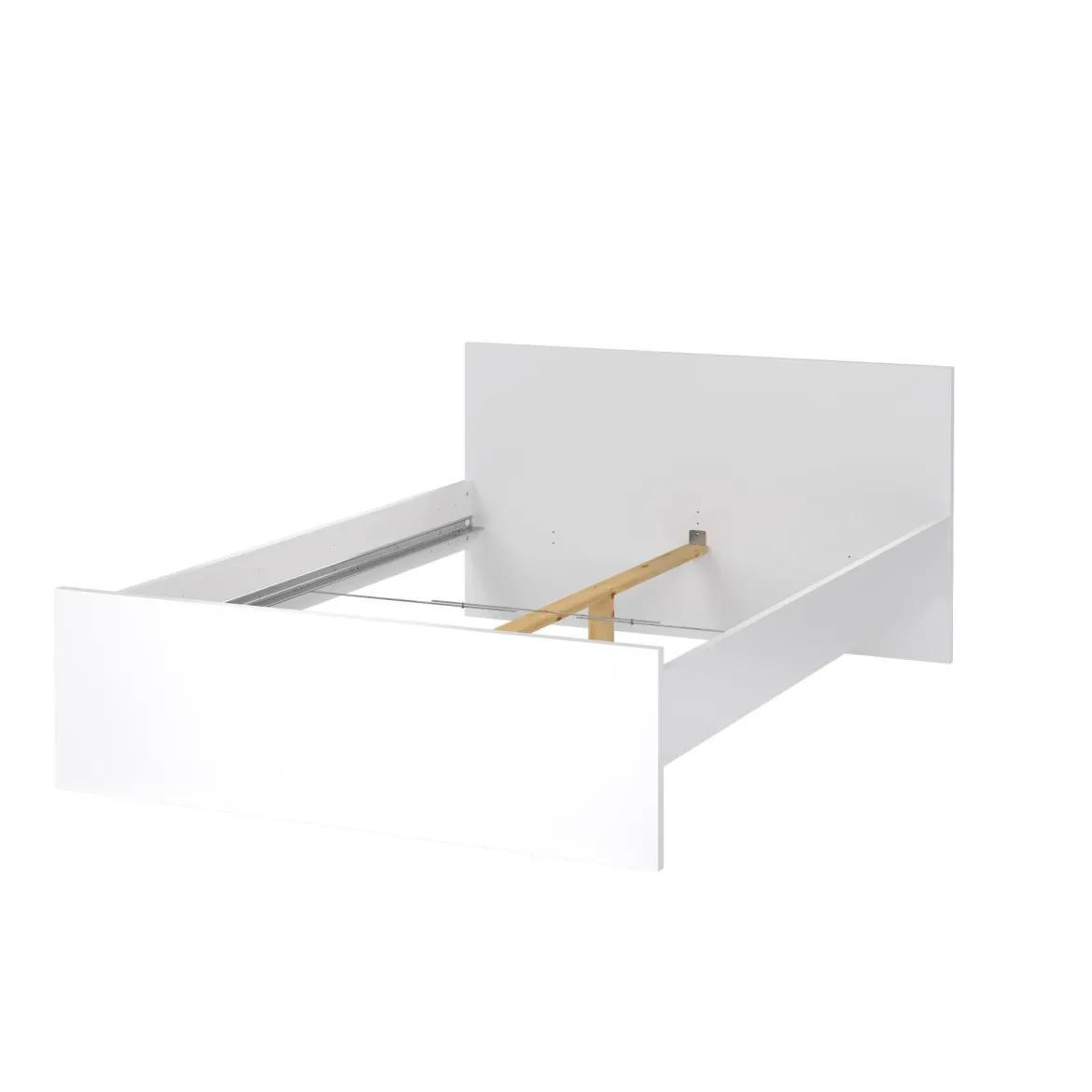 Letto piazza e mezza Bora, 146x207 h80 cm, Bianco
