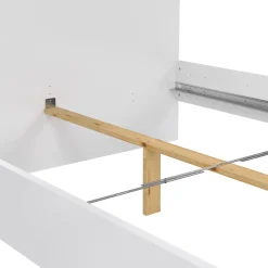 Letto piazza e mezza Bora, 146x207 h80 cm, Bianco