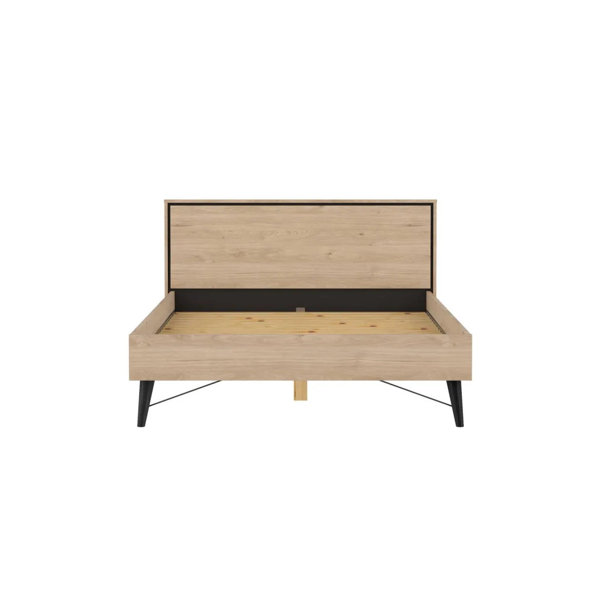 Letto piazza e mezza Elida, 206x153 h91 cm, Rovere