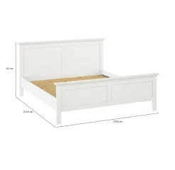 Letto piazza e mezza Faxai, 179x211 h110 cm, Bianco