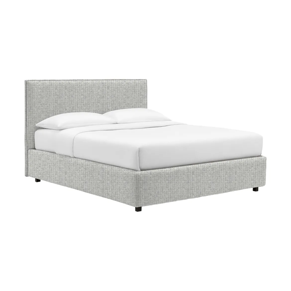 Letto Piazza e Mezza Grigio Chiaro Sfoderabile Contenitore, Dimensione Materasso 120x190 cm - Ciconio