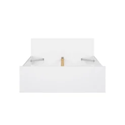 Letto piazza e mezza Gustava, 146x197 h80 cm, Bianco