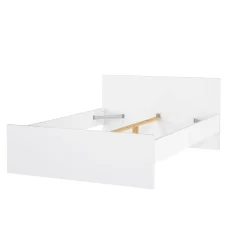 Letto piazza e mezza Gustava, 146x197 h80 cm, Bianco