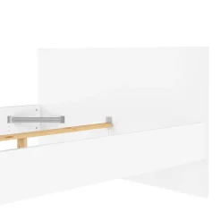 Letto piazza e mezza Gustava, 146x197 h80 cm, Bianco