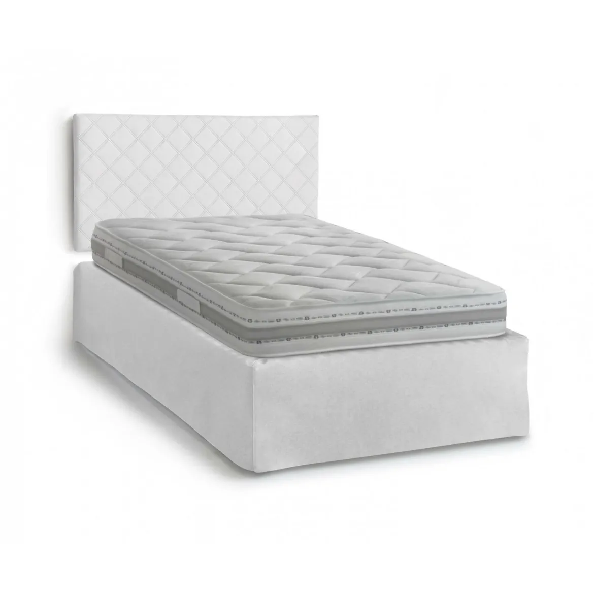 Letto piazza e mezza Opale, Cm 120x190, Tortora