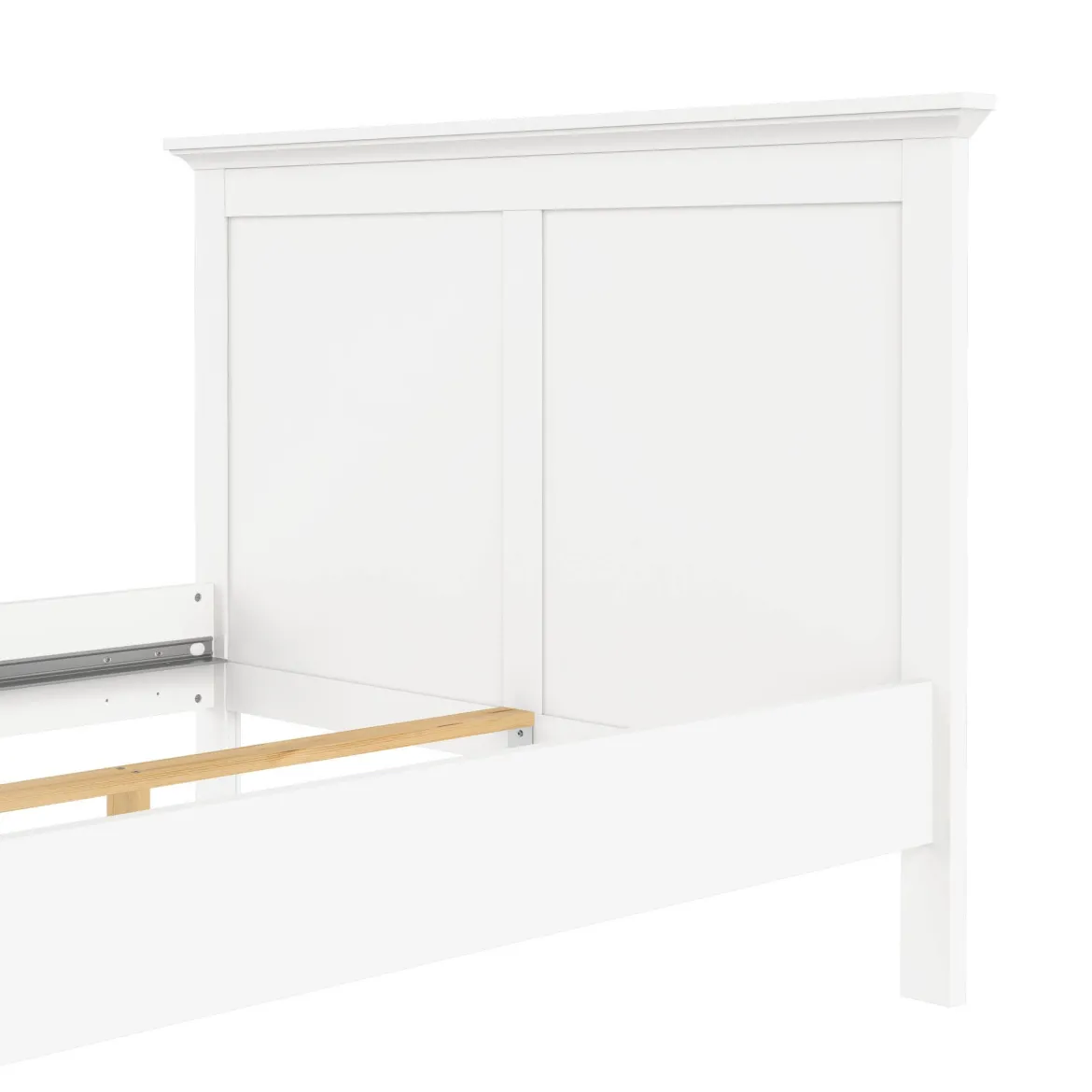 Letto piazza e mezza Phanfone, 158x201 h110 cm, Grigio