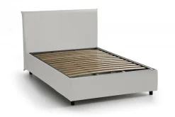Letto piazza e mezza Re, con materasso Cm 120x200 incluso, Tortora