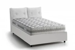 Letto piazza e mezza Rubino, adatto per materasso Cm 120x190, Tortora