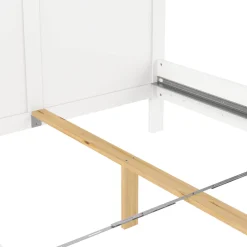Letto piazza e mezza Umbert, 158x211 h110 cm, Bianco