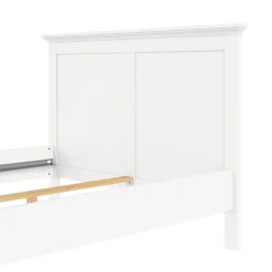 Letto piazza e mezza Umbert, 158x211 h110 cm, Bianco