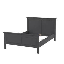 Letto piazza e mezza Umbert, 211x158 h110 cm, Grigio