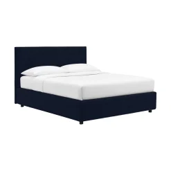 Letto Piazza e Mezza Viola Scuro Sfoderabile Contenitore, Dimensione Materasso 120x190 cm - Ciconio