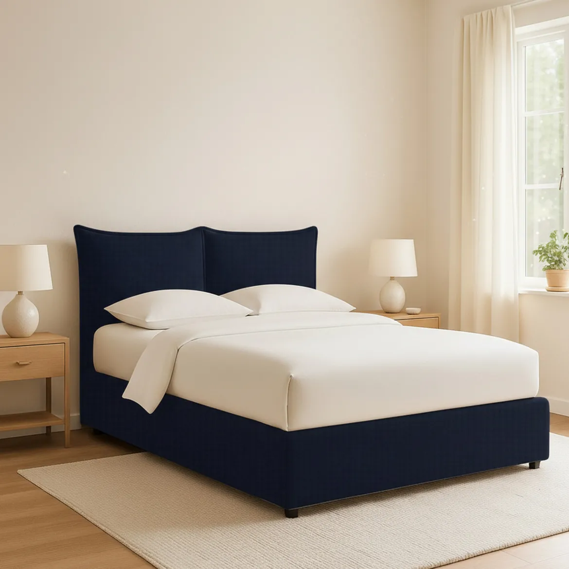 Letto Piazza e Mezza Viola Scuro Sfoderabile Contenitore, Dimensione Materasso 120x190 cm - Rodero