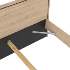 Letto piazza e mezza Zeri, 197x153 h91 cm, Rovere