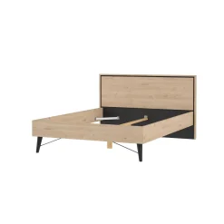 Letto piazza e mezza Zeri, 197x153 h91 cm, Rovere