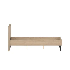 Letto piazza e mezza Zeri, 197x153 h91 cm, Rovere