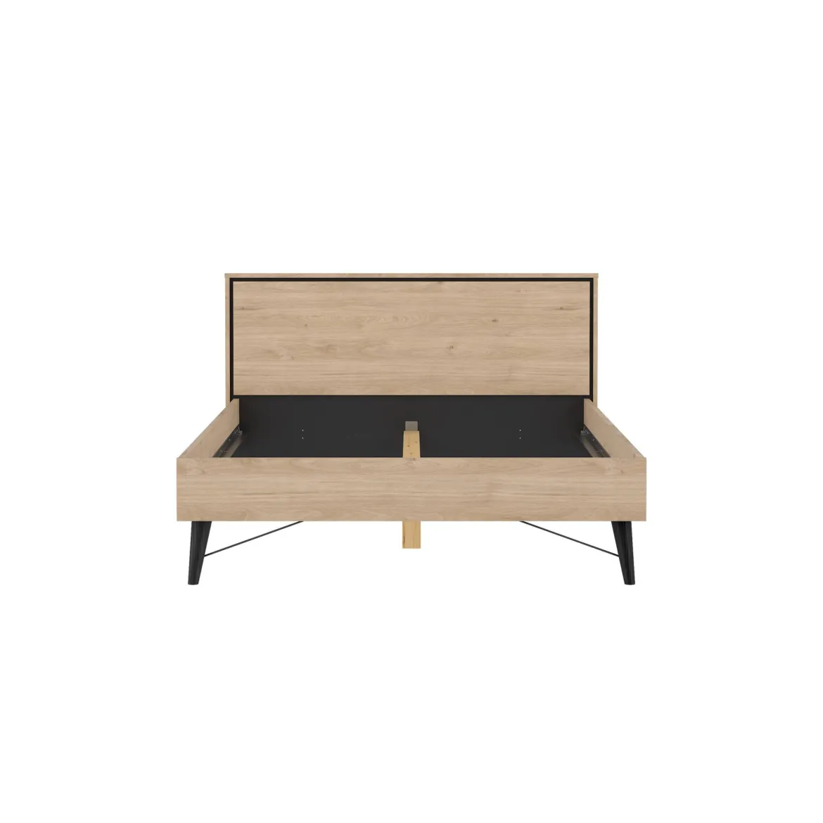 Letto piazza e mezza Zocca, 207x153 h91 cm, Rovere