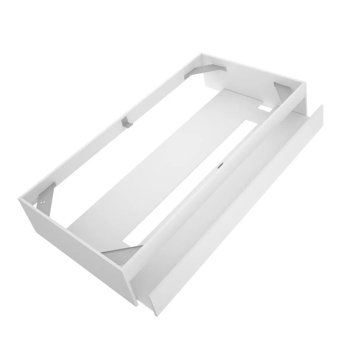 Letto 1 piazza moderno bianco 194x95cm adatto per materasso 90x190 cm - Aka