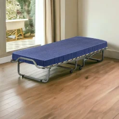 Letto 1 piazza pieghevole 190x80cm blu - Antonietto