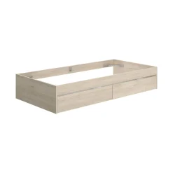 Letto 1 piazza rovere 194x95cm adatto per materasso 90x190 cm - Neki
