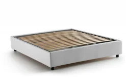 Letto 2 piazze contenitore bianco 175x215cm senza testiera - Alessander