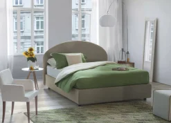 Letto 2 piazze contenitore tortora 175x205cm robusto - Archivio