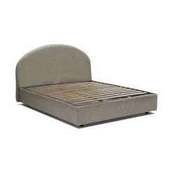 Letto 2 piazze contenitore tortora 175x205cm robusto - Archivio