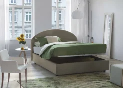 Letto 2 piazze contenitore tortora 175x205cm stabile - Amida