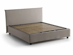 Letto 2 piazze contenitore tortora 175x215cm salvaspazio - Ariadni