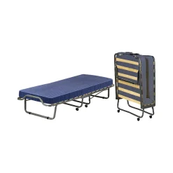 Letto Pieghevole blu Materasso Incluso Dimensione Materasso 80x190x10 cm, Imbottito - Peccioli