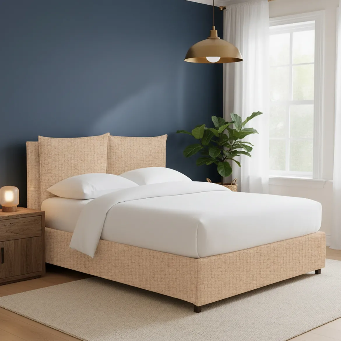 Letto Singolo Beige Sfoderabile Contenitore, Dimensione Materasso 90x190 cm - Rosora