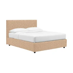 Letto Singolo Beige Sfoderabile Contenitore, Dimensione Materasso 90x200 cm - Maccagno