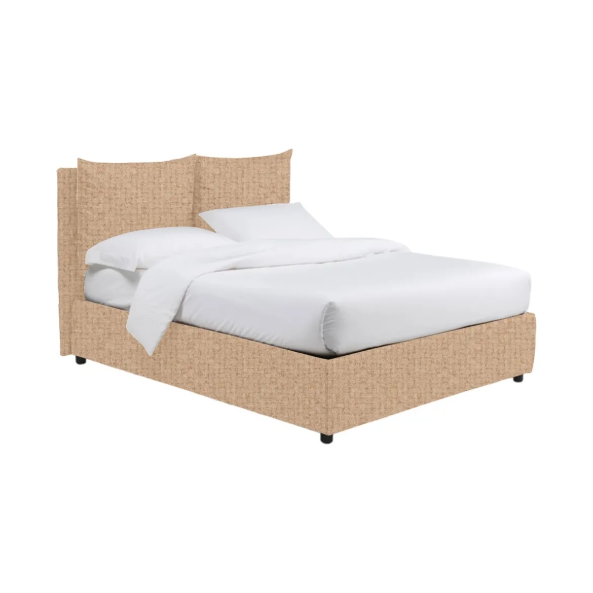 Letto Singolo Beige Sfoderabile Contenitore, Dimensione Materasso 90x200 cm - Serrone