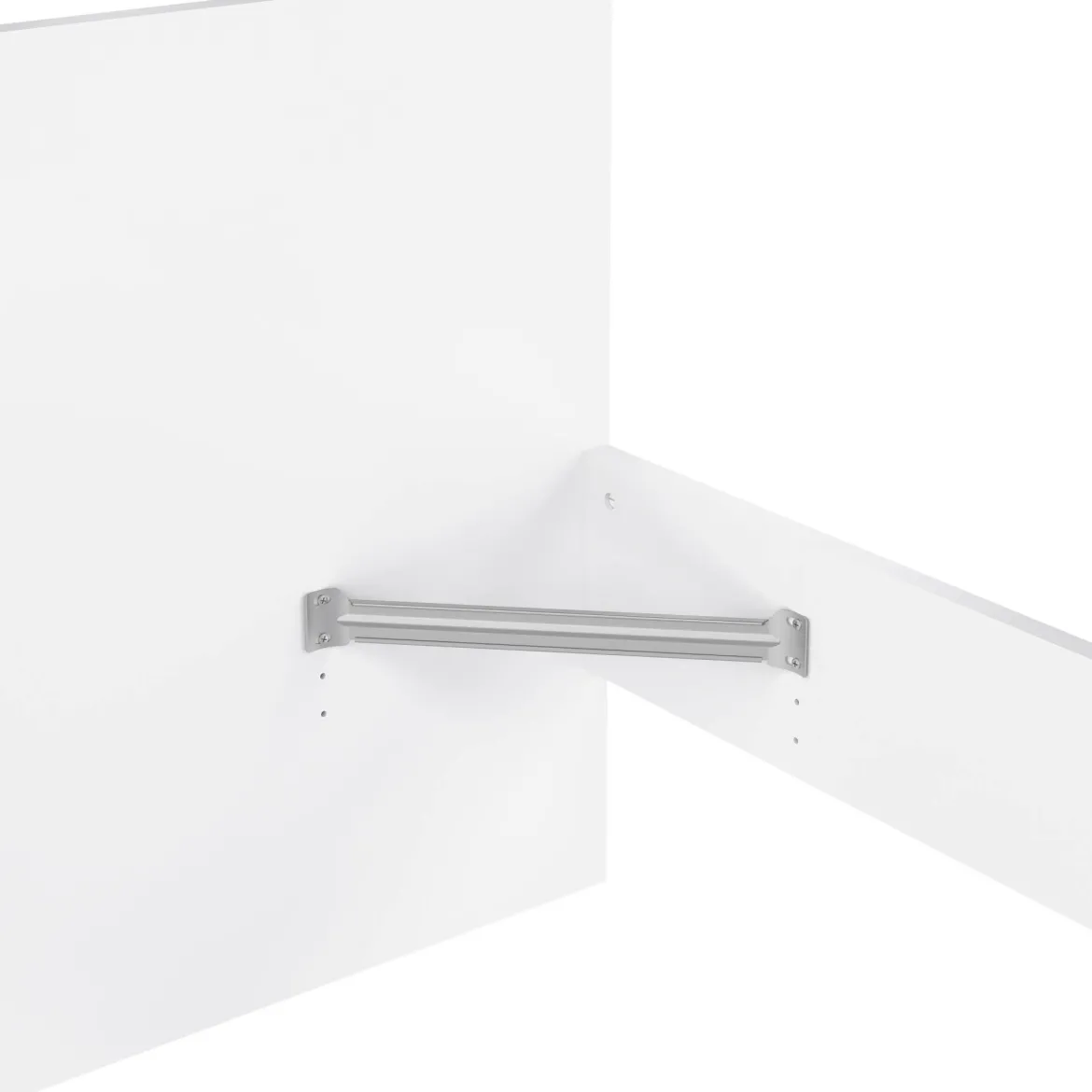 Letto singolo bianco lucido 96x196cm adatto per materasso 190x90 cm - Assar