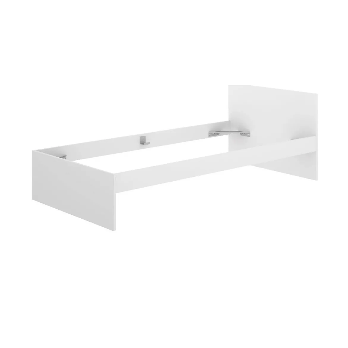 Letto singolo bianco 194x95cm adatto per materasso 90x190 cm - Haikui