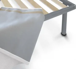 Letto singolo bianco 80x190cm materasso incluso - Ascra