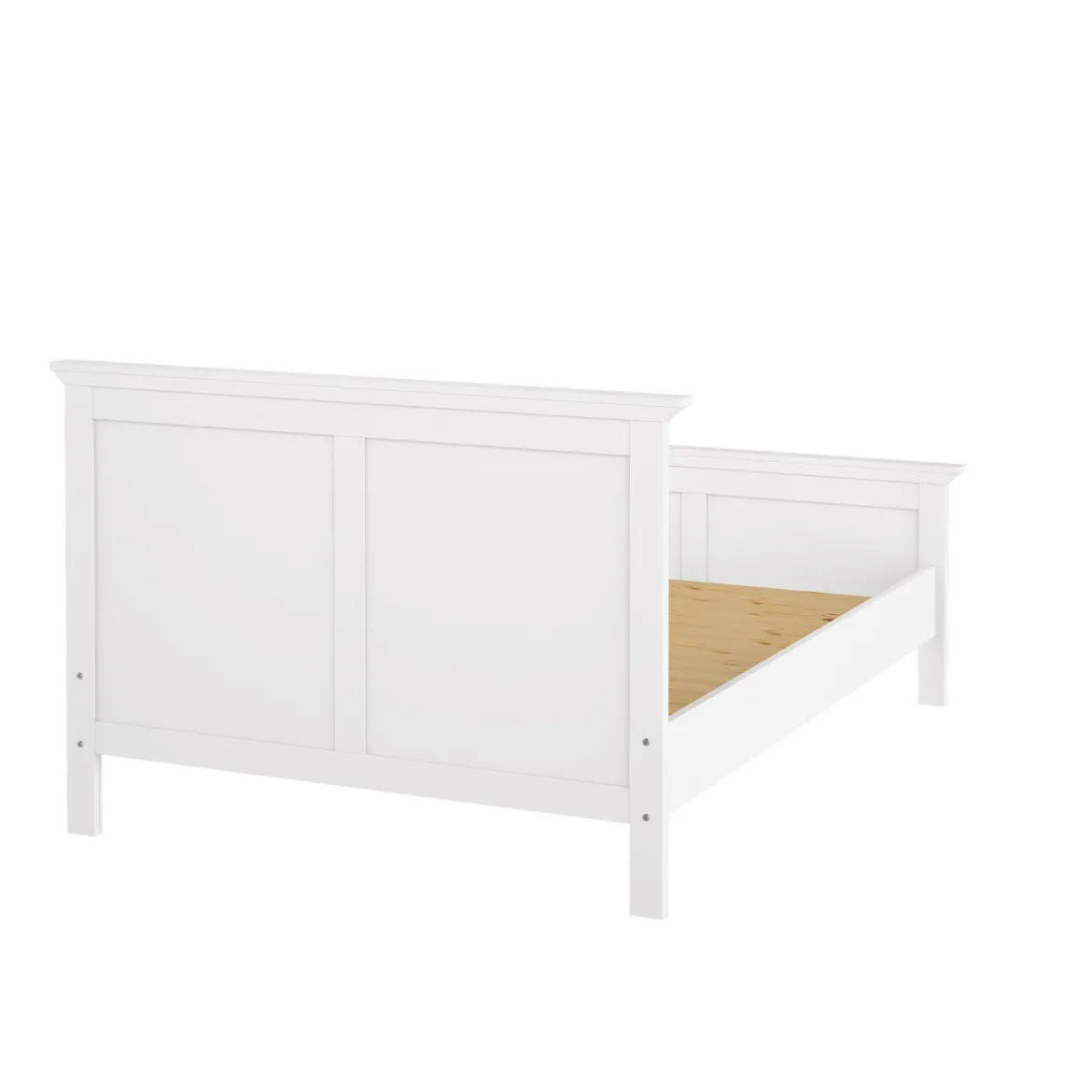 Letto singolo bianco 158x200cm rete inclusa - Arcevia